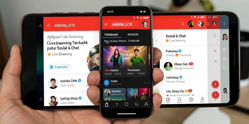 Tampilan antarmuka <strong>AWANLUCK</strong> yang menarik dan mudah dinavigasi.