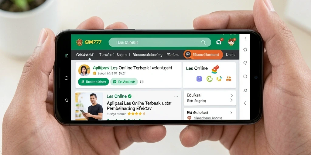 Antarmuka GIM777 yang menarik dan mudah digunakan untuk Les Online.