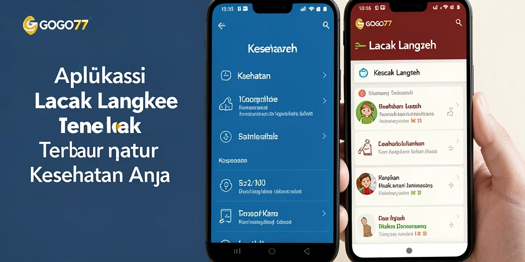 Antarmuka GOGO77 menampilkan fungsi Lacak Langkah yang intuitif.