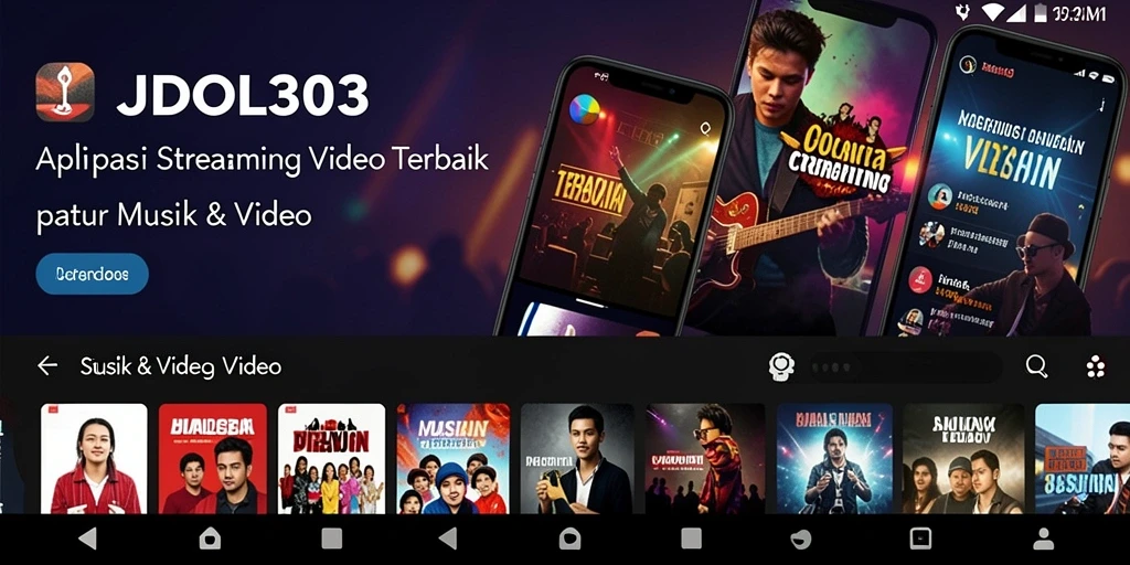 Antarmuka aplikasi JUDOL303 yang intuitif dan menarik untuk Streaming Video.