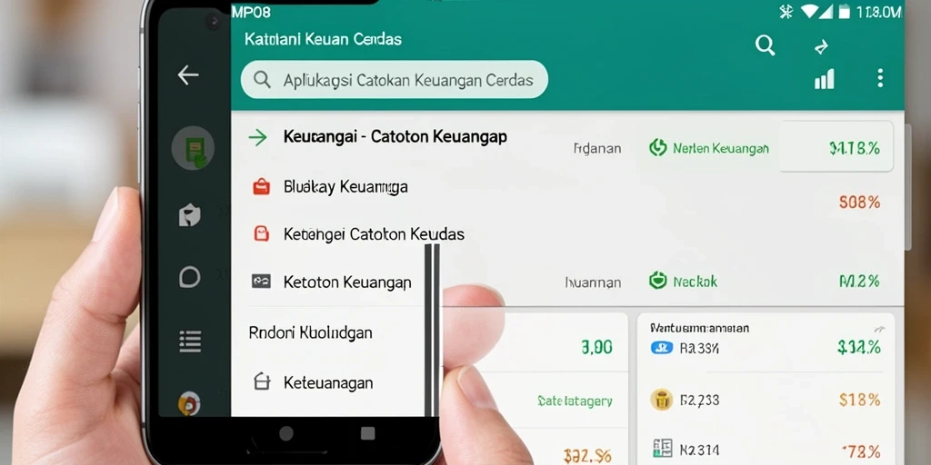 Antarmuka sederhana MPO08 untuk pencatatan keuangan yang efisien.