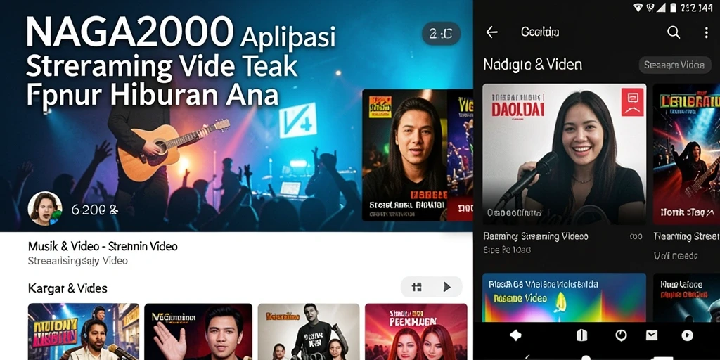 Antarmuka NAGA2000 yang menarik untuk Streaming Video.