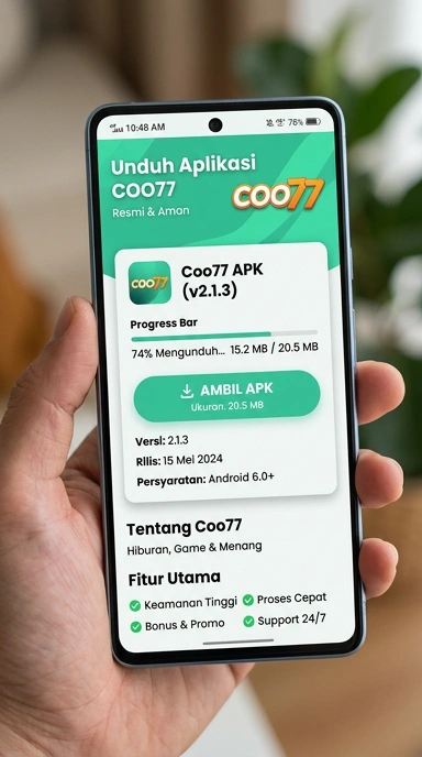 Unduh dan Instal APK coo77 untuk Android Anda
